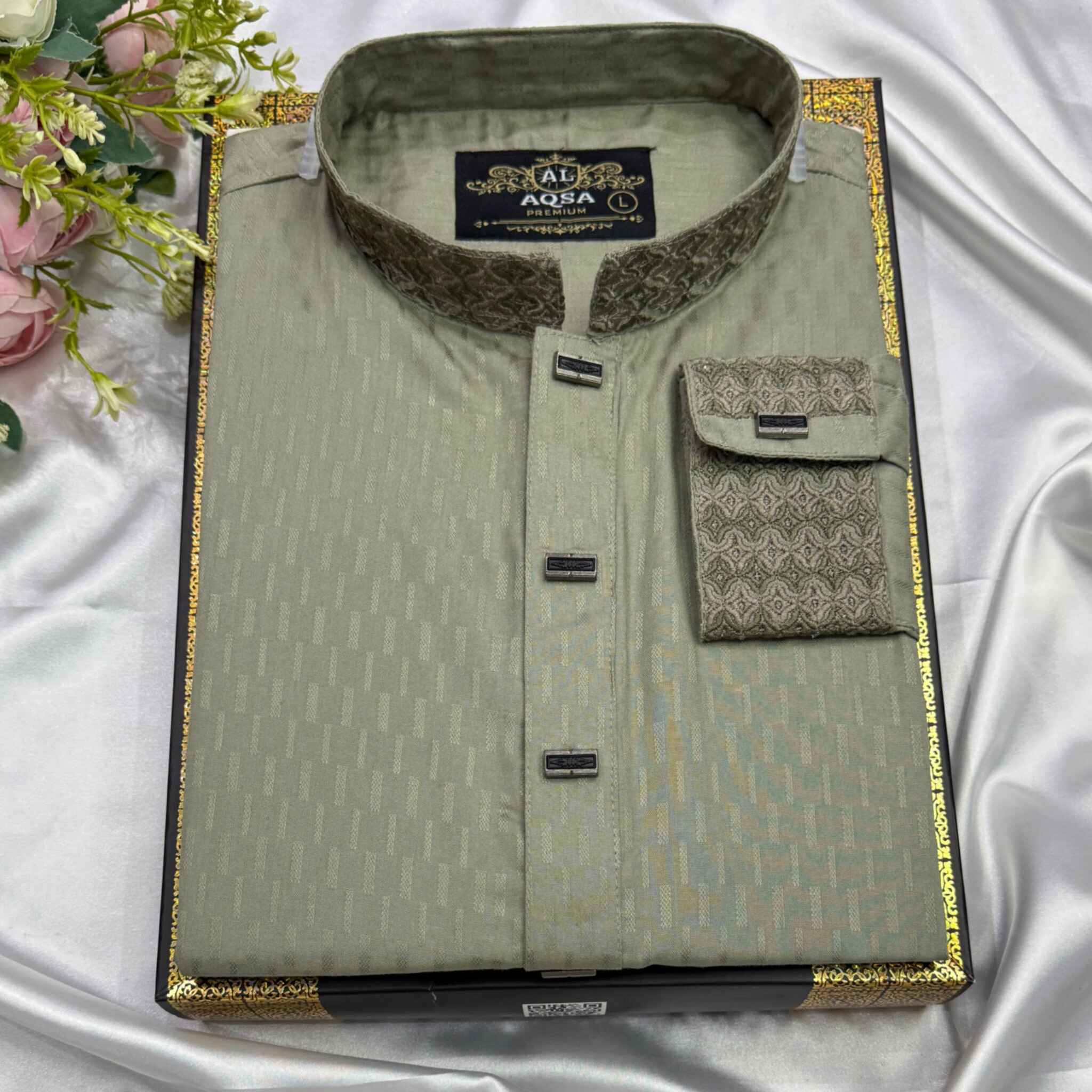 Fancy Cotton Olive Green